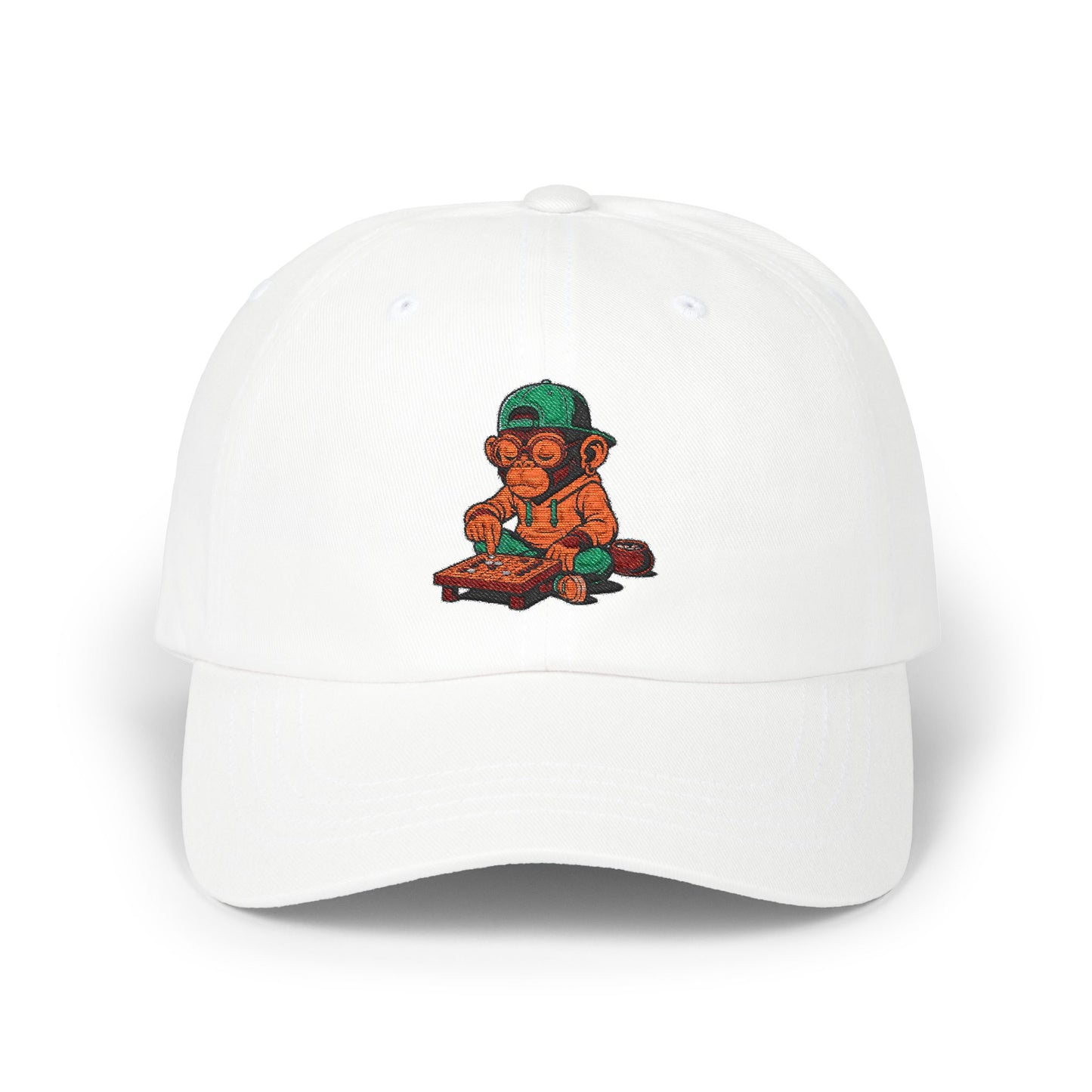 Vintage Style Dad Cap with Playful Monkey Design, Funny Gift for Dads, Summer Fashion, Casual Accessories, Unisex Headwear