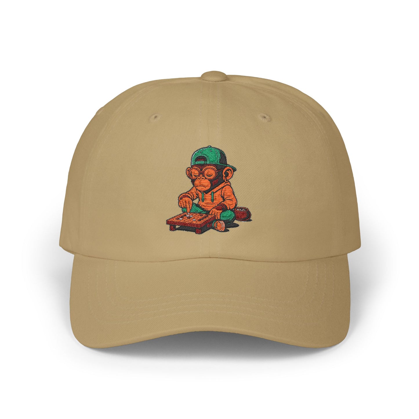 Vintage Style Dad Cap with Playful Monkey Design, Funny Gift for Dads, Summer Fashion, Casual Accessories, Unisex Headwear