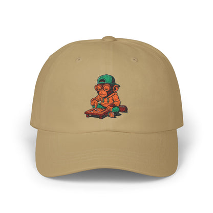 Vintage Style Dad Cap with Playful Monkey Design, Funny Gift for Dads, Summer Fashion, Casual Accessories, Unisex Headwear